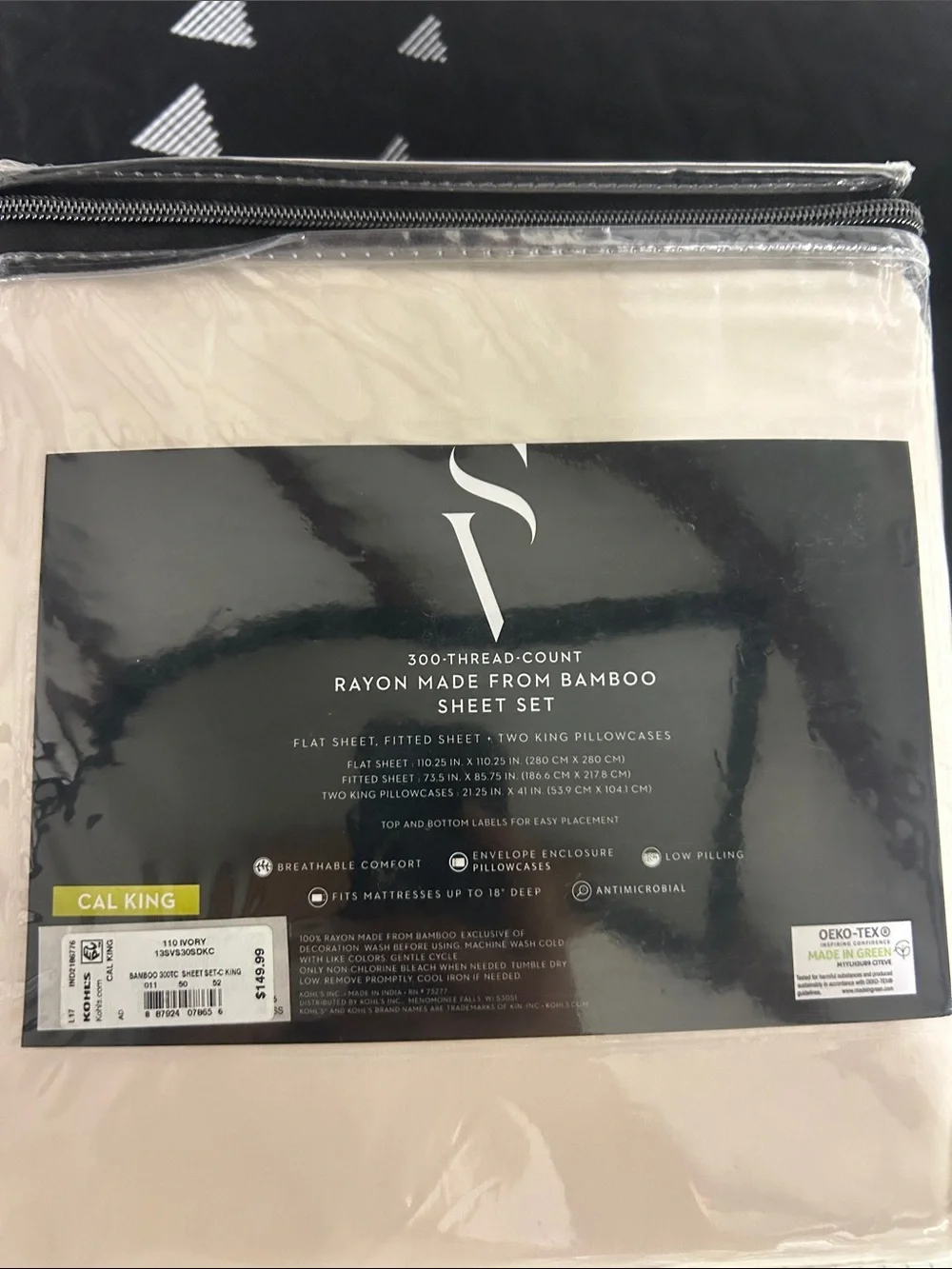 Simply Vera Vera Wang Cal King Sheet Set in Cream